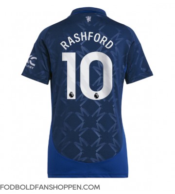 Manchester United Marcus Rashford #10 Udebanetrøje Dame 2024-25 Kortærmet